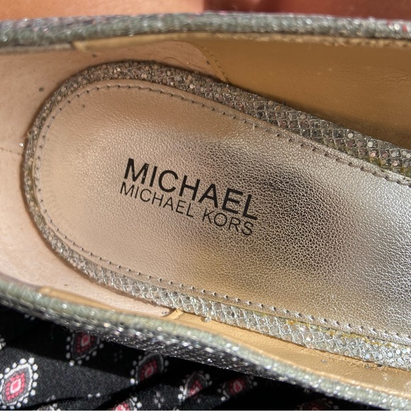 MICHAEL KORS  silver sparkle pumps - Picture 5 of 8